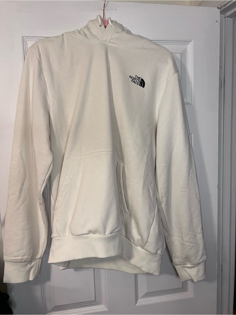 #512 The North Face Evo Pack Hoodie Mule Graphic White Dune Men’s Large NWT